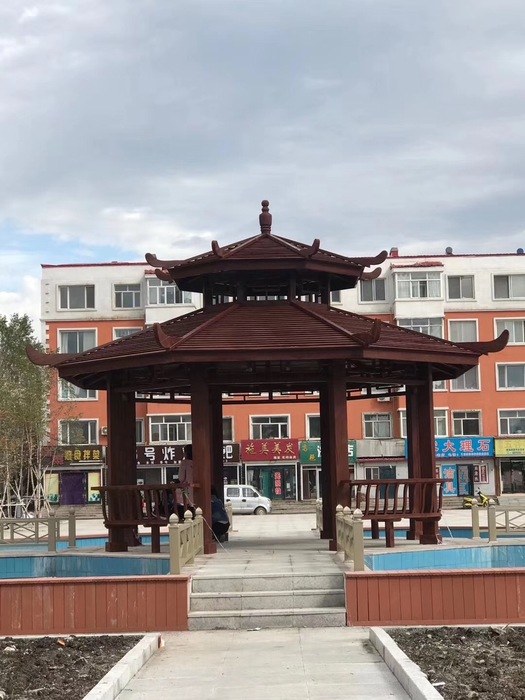 防腐木凉亭