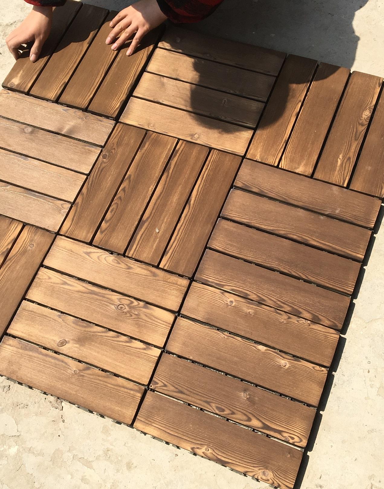 新疆碳化木地板