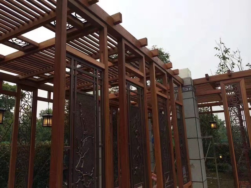 新疆防腐木廊架
