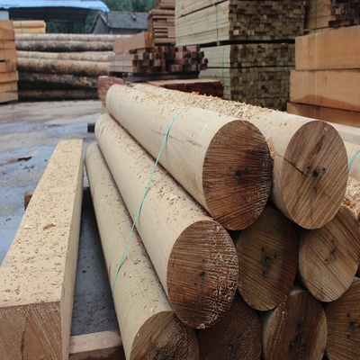 樟子松圆柱工程木方